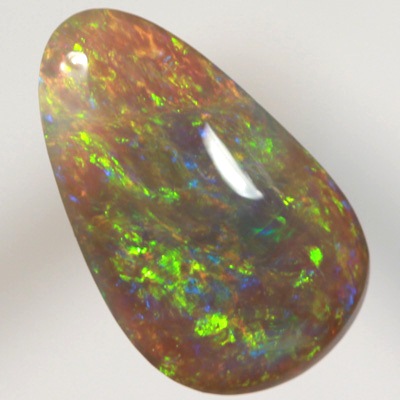 SOLID SEMI BLACK OPAL Bright sparkles of green with a touch of orange